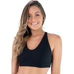 Top Fitness MVB Modas Tecido Bolha - Feminino PRETO