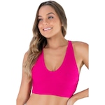 Top Fitness MVB Modas Tecido Bolha - Feminino ROSA