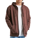 Jaqueta de Moletom com Capuz Volcom Aberto Single Stone - Masculina VERMELHO