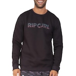 Blusão de Moletom Rip Curl Careca Brand Wordmark Medina - Masculino PRETO