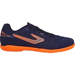 Chuteira Futsal Topper Drible VI - Adulto AZUL/LARANJA