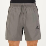 Bermuda adidas 3 Stripes - Masculina CINZA