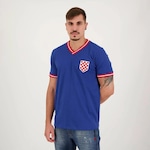 Camiseta Croácia Retrô Vintage Edition - Masculina AZUL