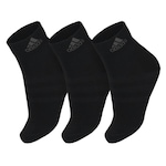 Meia adidas SPW ANK - 38 ao 40 - 3 unidades PRETO