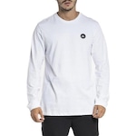 Camiseta Quiksilver Transfer Round Manga Longa - Masculina BRANCO