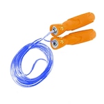 Corda de Pular Gold Sports Gamma Cross Trainer cabo de Aço com Rolamento LARANJA/AZUL