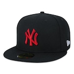 Boné Aba Reta New Era New York Yankees 5950 Back To School - Fechado - Adulto PRETO