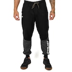 Calça de Moletom Everlast Jogger Logo Lateral - Masculina PRETO