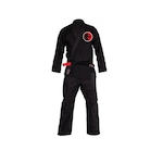 Kimono Jiu Jitsu Blackdragon Trançado com Faixa - Adulto PRETO