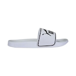 Chinelo Slide Puma Leadcat 2.0 - Adulto BRANCO/PRETO