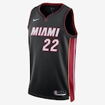 Camiseta Regata Miami Heat Icon Edition 2022/23 Nike - Masculina PRETO/VERMELHO