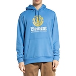 Blusão de Moletom com Capuz Element Canguru Vertical Color - Masculino AZUL