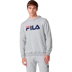 Blusão com Capuz Fila Letter - Masculino CINZA