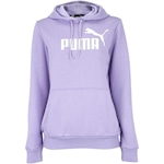 Blusão de Moletom com Capuz Puma Ess+ Metallic Logo Hoodie T - Feminino Lilas