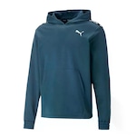 Blusão com Capuz Puma Fit PWR Fleece Hoodie - Masculino AZUL ESCURO