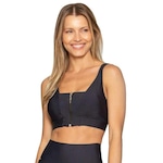 Top Fitness Run More Compression com Bojo Removível - Feminino PRETO