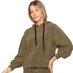 Blusão com Capuz Run More Fleece - Feminino VERDE