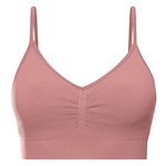 Top Fitness She Triângulo Microfibra Textura Conforto - Feminino Rose