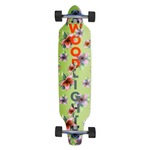 Skate Longboard Wood Light Montado Flower Green SORTIDA