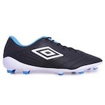 Chuteira de Campo Tocco III Club Umbro - Adulto PRETO/AZUL