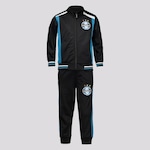 Agasalho do Grêmio Trilobal FutFanatics Tricolor - Infantil PRETO