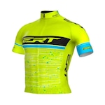 Camisa de Ciclismo ERT Elite Cycling Team slim fit - Unissex Amarelo Fluor