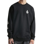 Blusão de Moletom Volcom Careca Iconic WT23 - Masculino PRETO