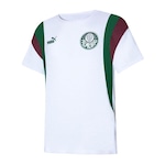 Camiseta do Palmeiras Puma Ftbl Archive Jr. - Infantil BRANCO