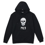 Blusão de Moletom com Capuz MCD Canguru Calavera WT23 - Masculino PRETO