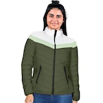 Jaqueta Esporte Legal Color Block - Feminina VERDE/BRANCO