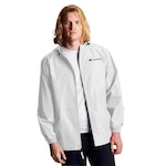 Jaqueta Corta Vento com Capuz Champion Script Full Zip - Masculina BRANCO