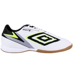 Chuteira Futsal Umbro V Club - Adulto BRANCO/VERDE