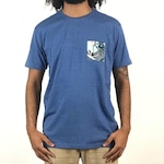 Camiseta Hang Loose Especial Ecobeach - Masculina AZUL ESCURO