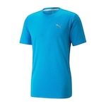 Camiseta Puma Run Favorite SS - Masculina AZUL ESC/BRANCO