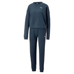 Agasalho Puma Loungewear Suit TR - Feminino AZUL ESC/BRANCO