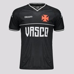 Camisa do Vasco Kappa Supporter Bicolor - Masculina PRETO