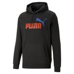 Blusão de Moletom com Capuz Puma Essentials 2 Col Big Logo Warm Earth - Masculino PRETO