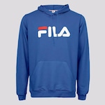 Blusão de Moletom com Capuz Fila Comfort Letter - Feminino AZUL