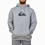 Blusão de Moletom com Capuz Quiksilver Comp Logo - Masculino CINZA