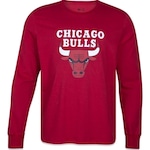 Camiseta New Era Manga Longa Nba Chicago Bulls Core - Masculina VERMELHO