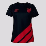 Camisa do Athletico Paranaense III 2023 Umbro Feminina PRETO