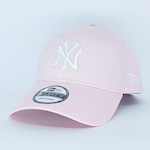 Boné Aba Curva New Era 9Forty New York Yankees Mlb - Snapback - Adulto ROSA