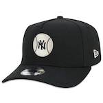 Boné New Era 39Thirty AF Core New York Yankees Aba Curva Fechado PRETO