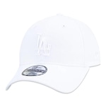 Boné New Era 9Twenty Los Angeles Dodgers Aba Curva Strapback BRANCO