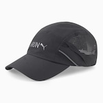 Boné Aba Curva Puma Runner Lighhtweight Ajustável - Strapback - Adulto PRETO