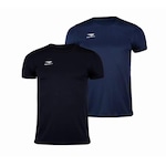 Kit Camisetas Penalty X - 2 Unidades - Masculina PRETO/AZUL ESC