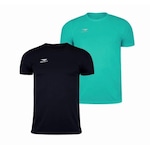 Kit Camisetas Penalty X - 2 Unidades - Masculina PRETO/VERDE