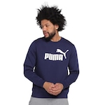 Blusa de Moletom Puma Essentials Big Logo - Masculina AZUL ESCURO