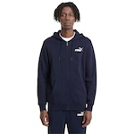 Jaqueta Puma Small Logo Fullzip Hoodie - Masculina AZUL ESCURO