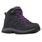 Bota Impermeável Columbia Crestwood Mid - Feminina CINZA/ROXO